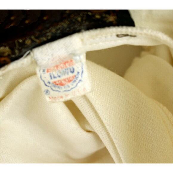 Vintage 80s Charles Allen Dress Ivory Knit w Crossover Bodice Size M - Hey Viv - Picture 7 of 8